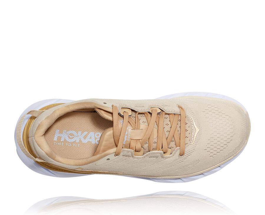 Running Shoes Womens - Hoka One One Elevon 2 - Beige - TNFPZJY-73